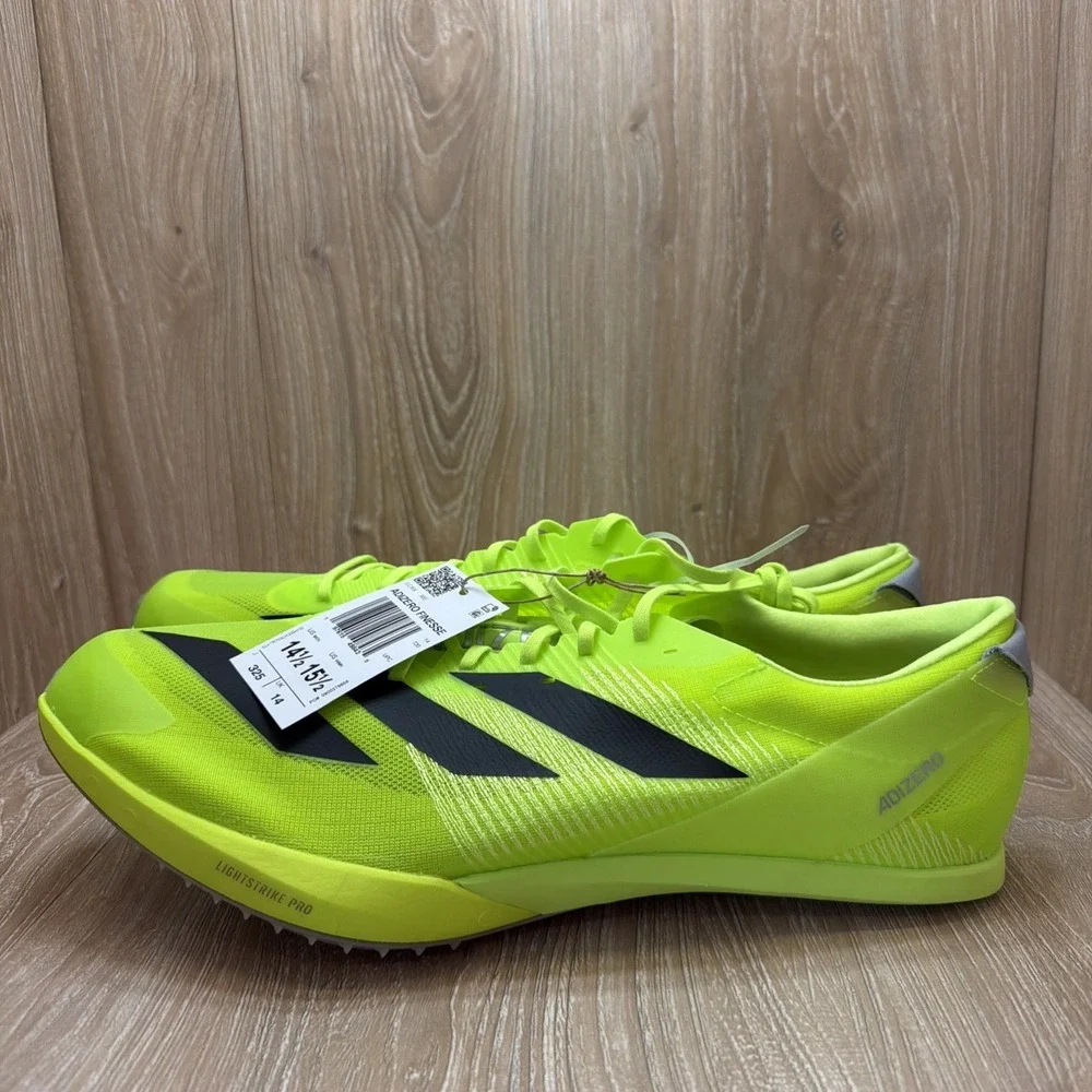 Adidas Adizero Finesse Track Spikes Lucid-Lemon/Black Men's Size 14.5 IG2018